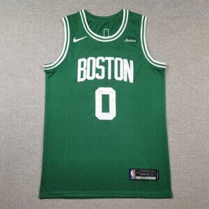 Mens Kids Youths Jayson Tatum Green Stitched Jersey